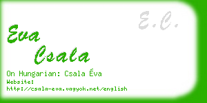 eva csala business card